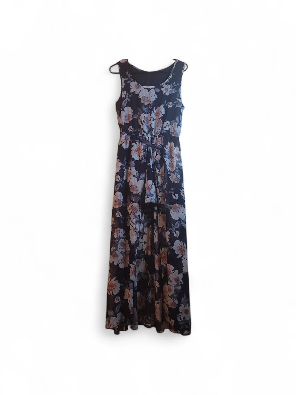 rue21 Women's Navy Floral Romper W/ Floor Length Skirt SIZE (M)